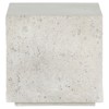 Otto Modern Classic White Concrete Outdoor Square End Table