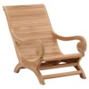 Nora Coastal Beach Natural Teak Outdoor Lounge Chair