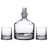 Alba Modern Clear Crystal Whiskey Glass and Decanter Set