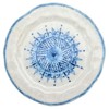 Burano Coastal White Ceramic Blue Lace Salad Plate