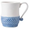 Juliska Le Panier Delft Blue Band White Ceramic Mug