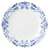 Juliska Iberian Journey Indigo Coastal White Ceramic Dinner Plate