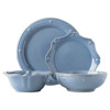 Juliska Berry & Thread Chambray Blue Ceramic 4 Piece Place Setting