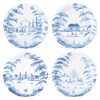 Juliska Country Estate Delft Blue Ceramic Party Plates - Set of 4