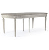 Gaspard French Country Weathered Pine Wood Extendable Oval Dining Table - 45-81"