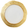 Rufolo Modern Classic Gold Rimmed Glass Organic Charger