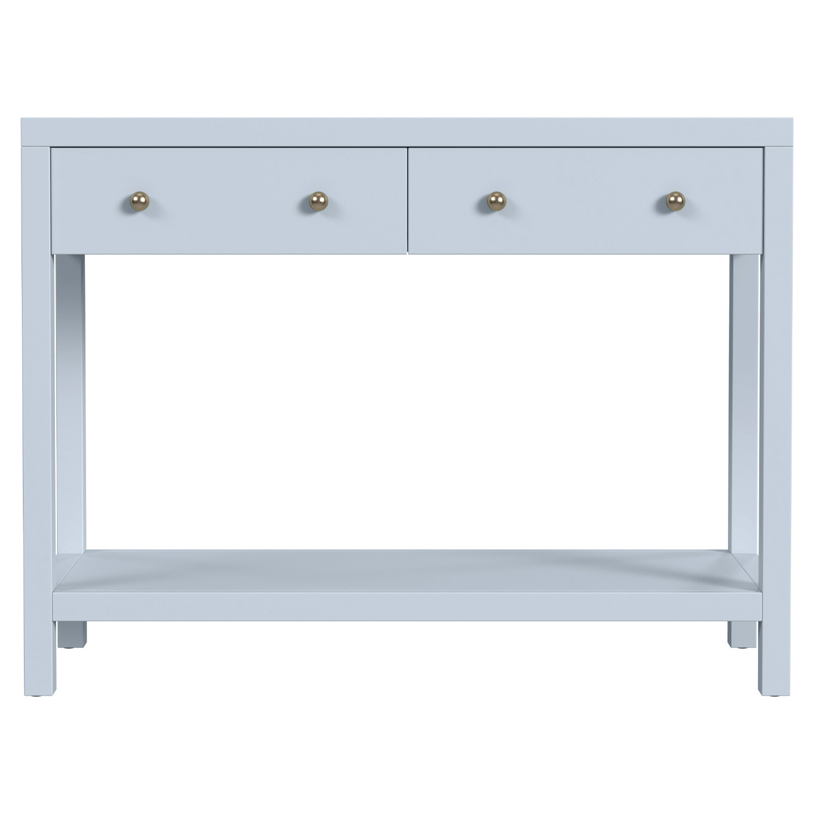 Shay Modern Classic Light Blue Acacia Wood Console Table