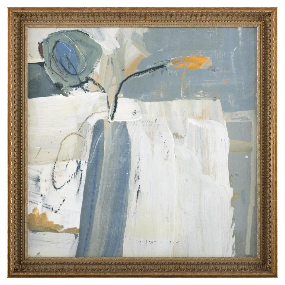 John Richard Into the Abyss Gold Frame Landscape Painting - 32x32