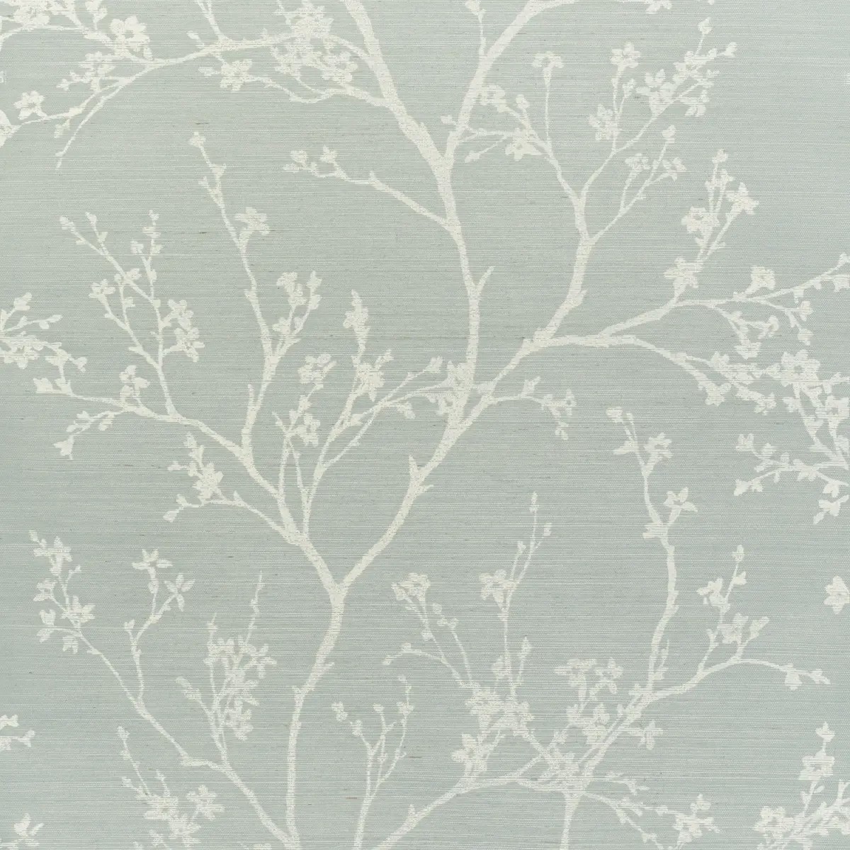 Schumacher Twiggy Sisal Modern Sky Botanical Wallpaper by the Yard