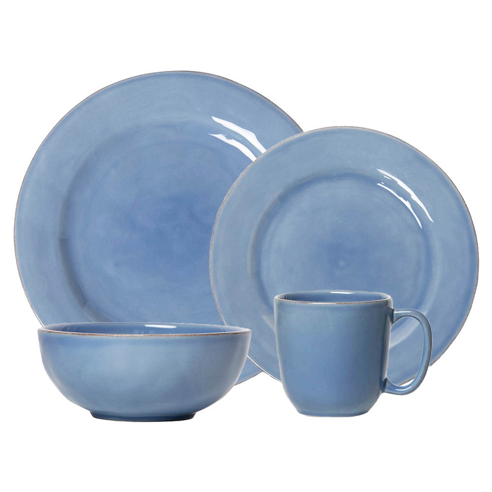 Puro Moden Juliska Puro Modern Classic Chambray Ceramic 4 Piece Place Setting