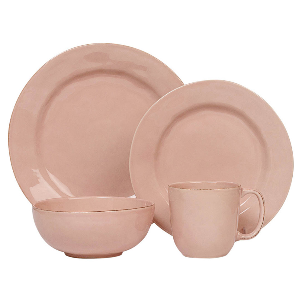 Puro Moden Juliska Puro Modern Classic Blush Ceramic 4 Piece Place Setting
