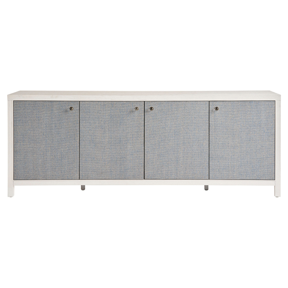 Carter Coastal Beach White Sand Oak Blue Seagrass Sideboard