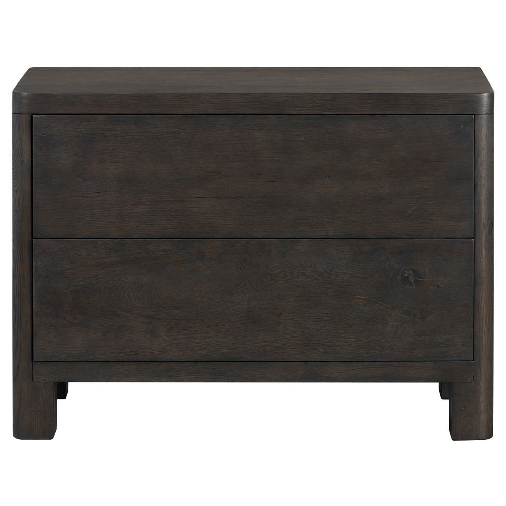 Slade Rustic Lodge Smoked Black Oak Nightstand