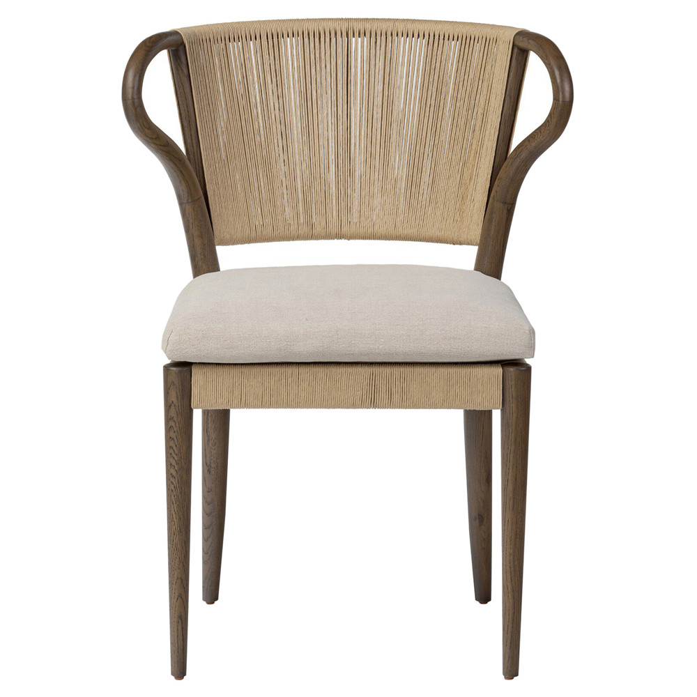 Amira Broadway Dune Linen Armless Dining Chair