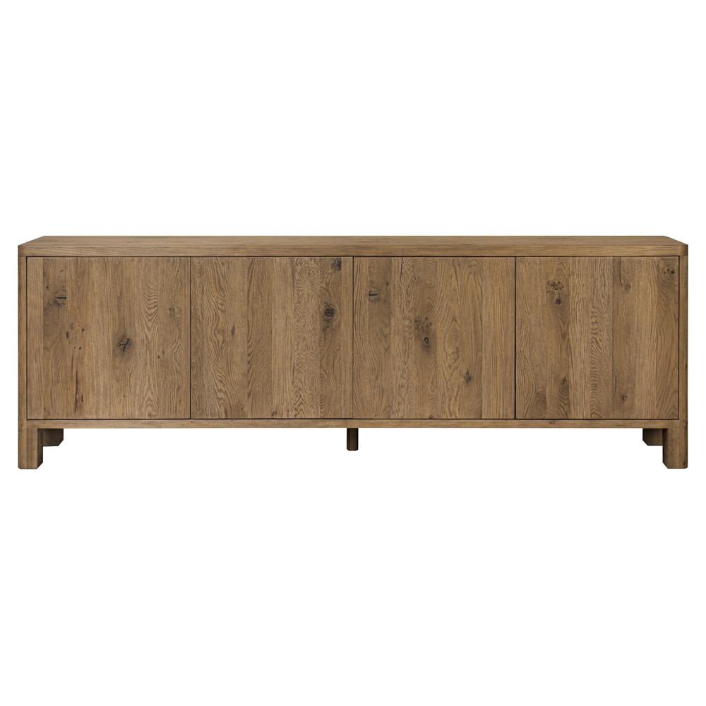 Slade Rustic Lodge Brown Oak Media Cabinet - 94