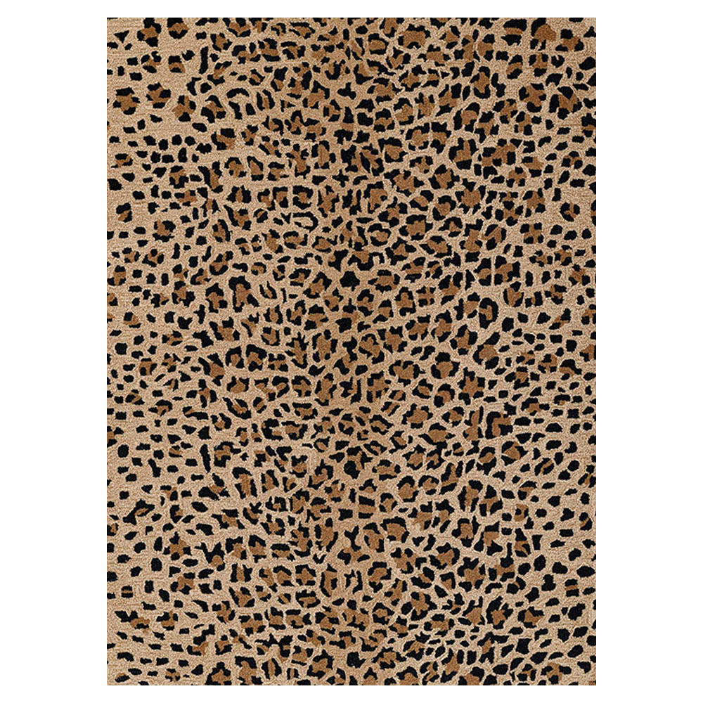 Ventura Modern Classic Beige Wool Animal Patterned Rug - 7'9"x9'9"