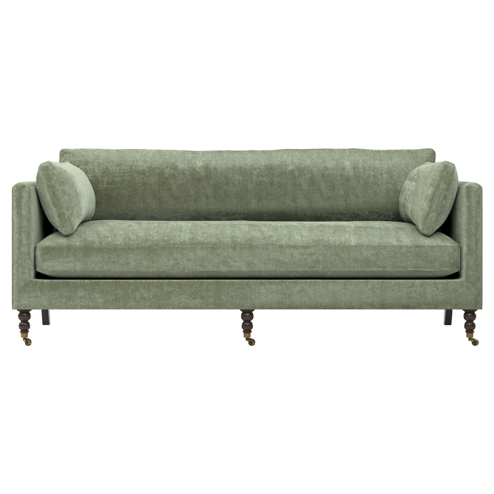 Madeline Sage Green Velvet Sofa - 84