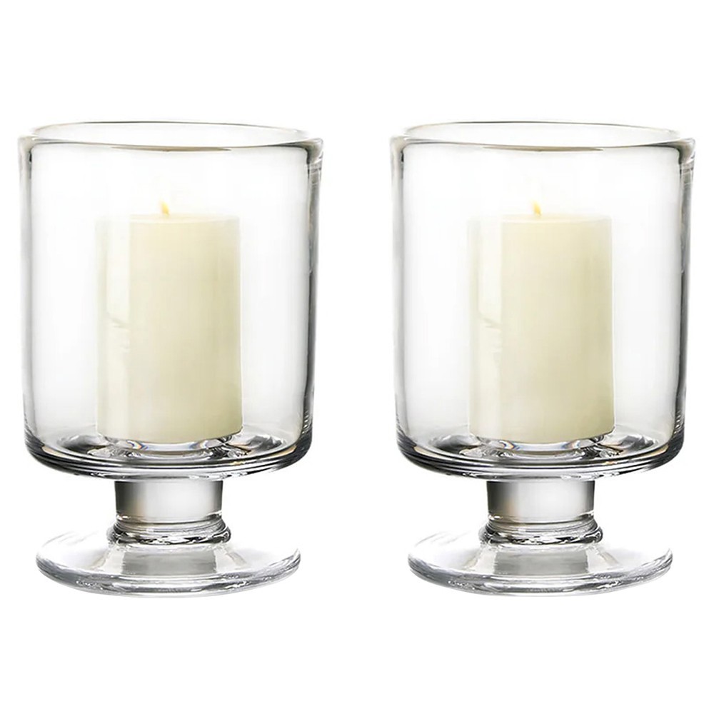 Simon Pearce Nantucket French Country Glass Hurricane Candleholder