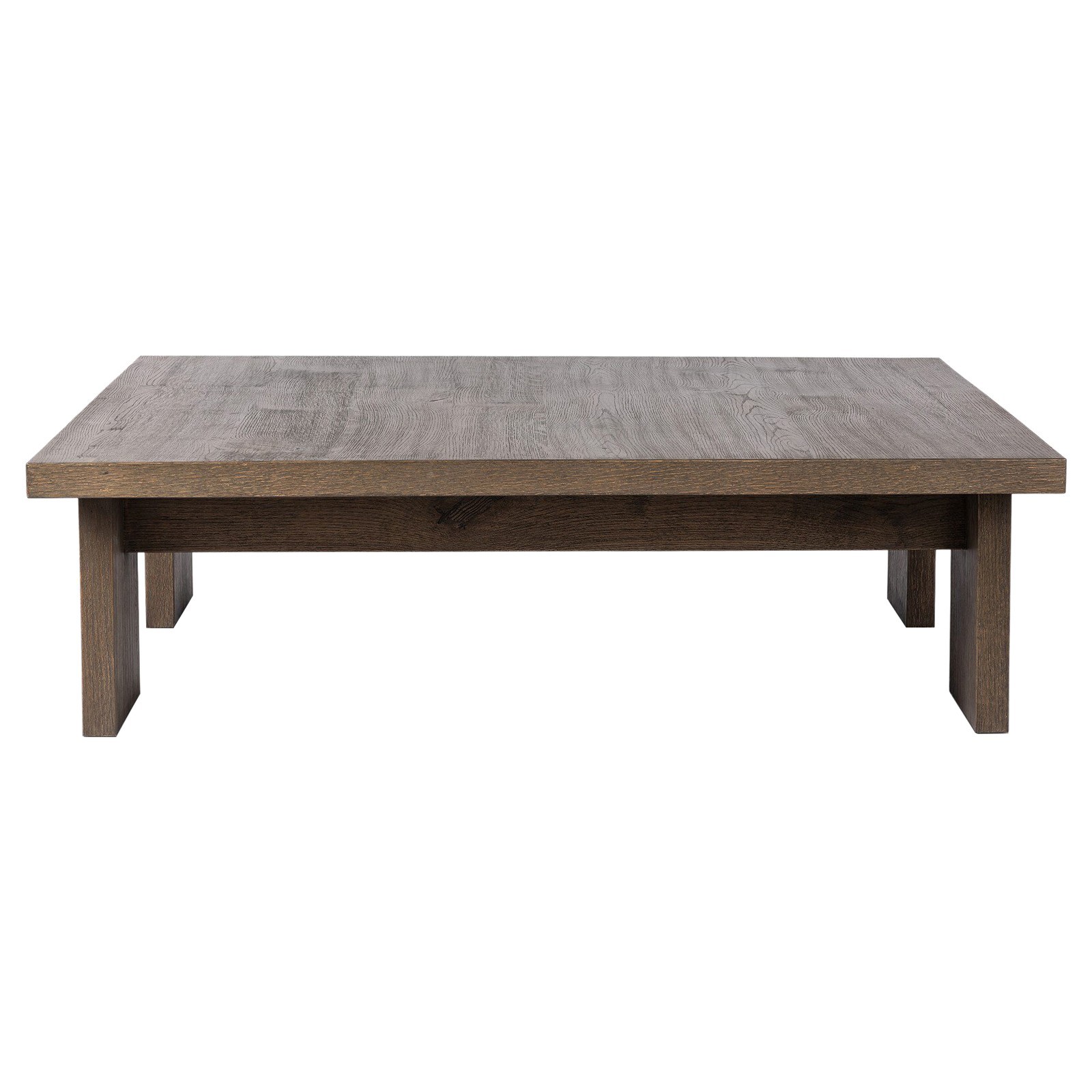 Yarra Rustic Lodge Grey Oak Square Coffee Table