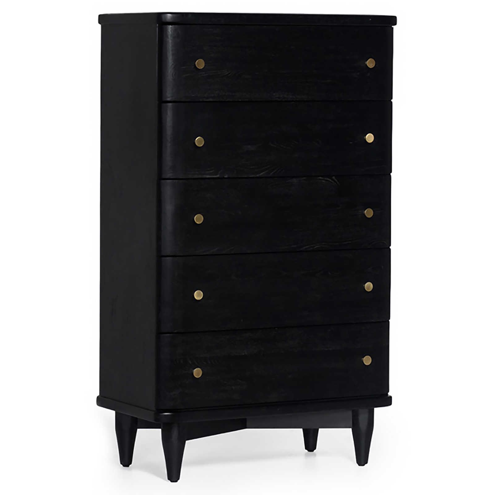 black dresser wood Crown Mark Armany – Luna Furniture This elegant dresser Mid-Century 3-Drawer Arched Dresser Black