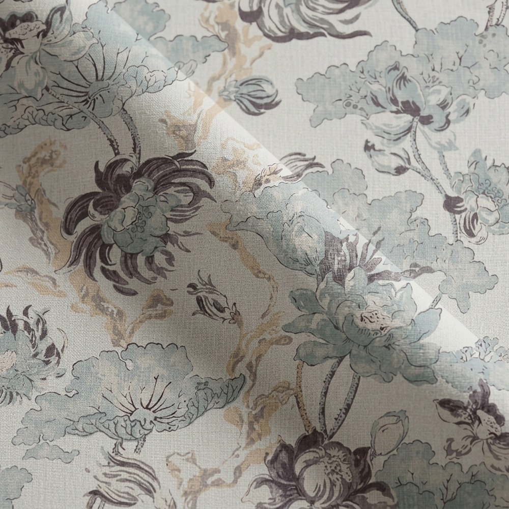 Misty Blue Print & Pattern fabric swatch