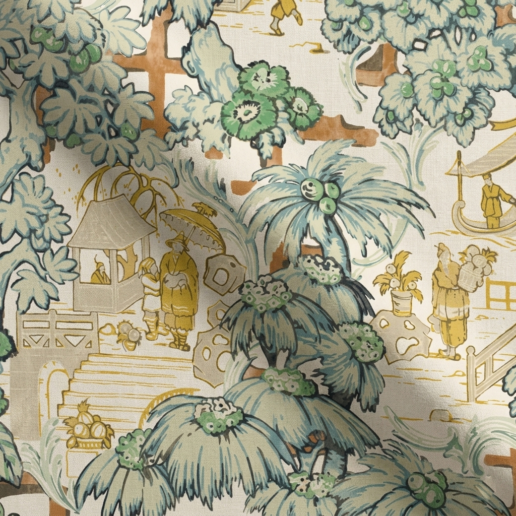 Willow Green Print & Pattern fabric swatch