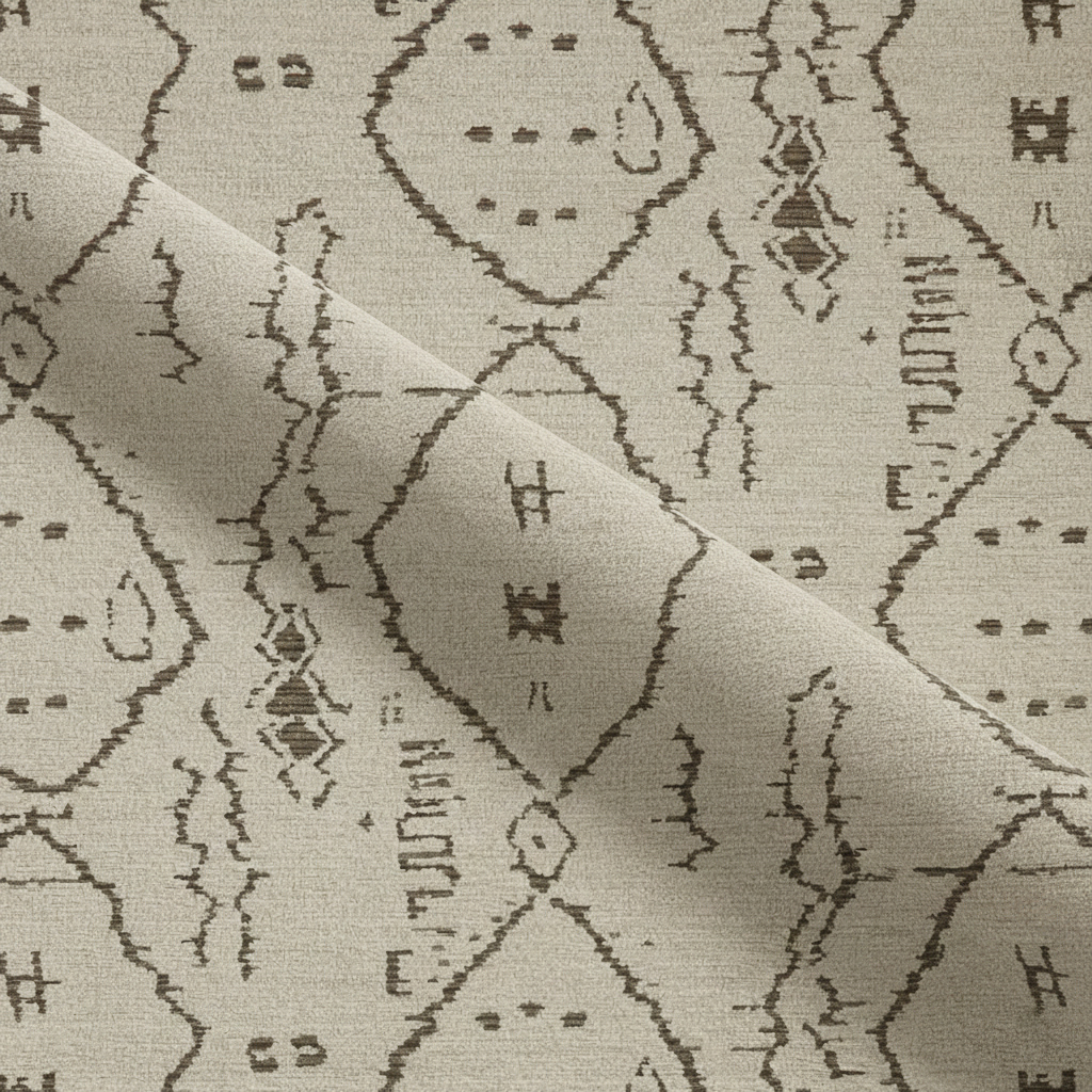 Argan Natural Print & Pattern fabric swatch