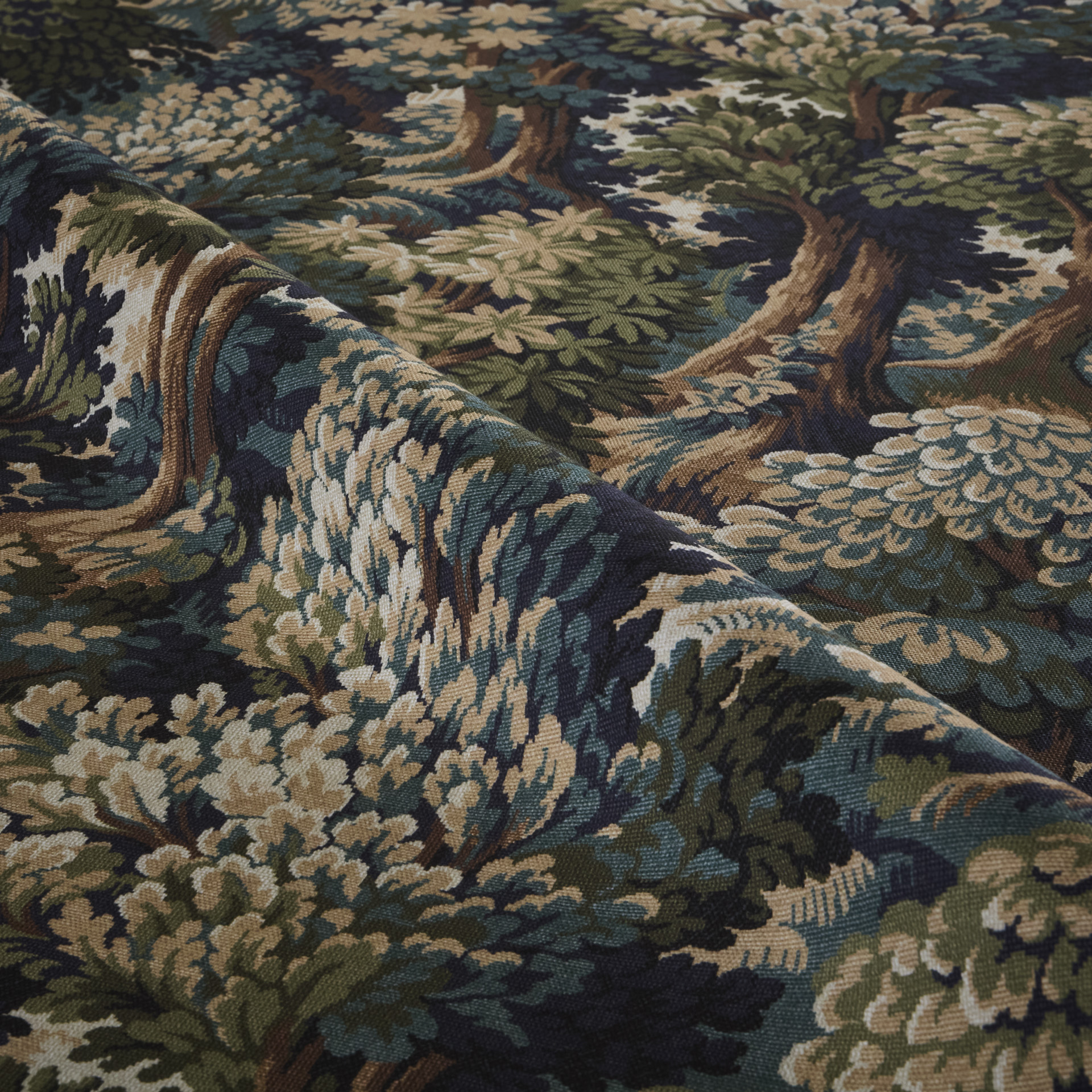 Tapestry Forest Print & Pattern fabric swatch