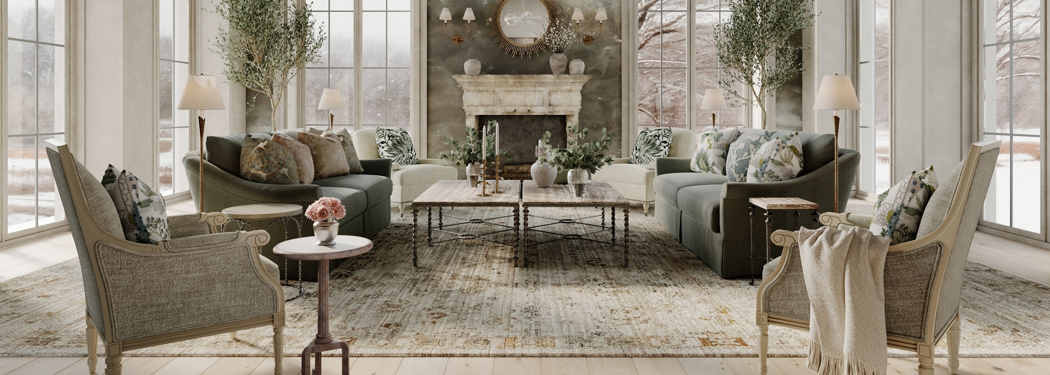 Château de Chantilly Living Room Furniture LookBook