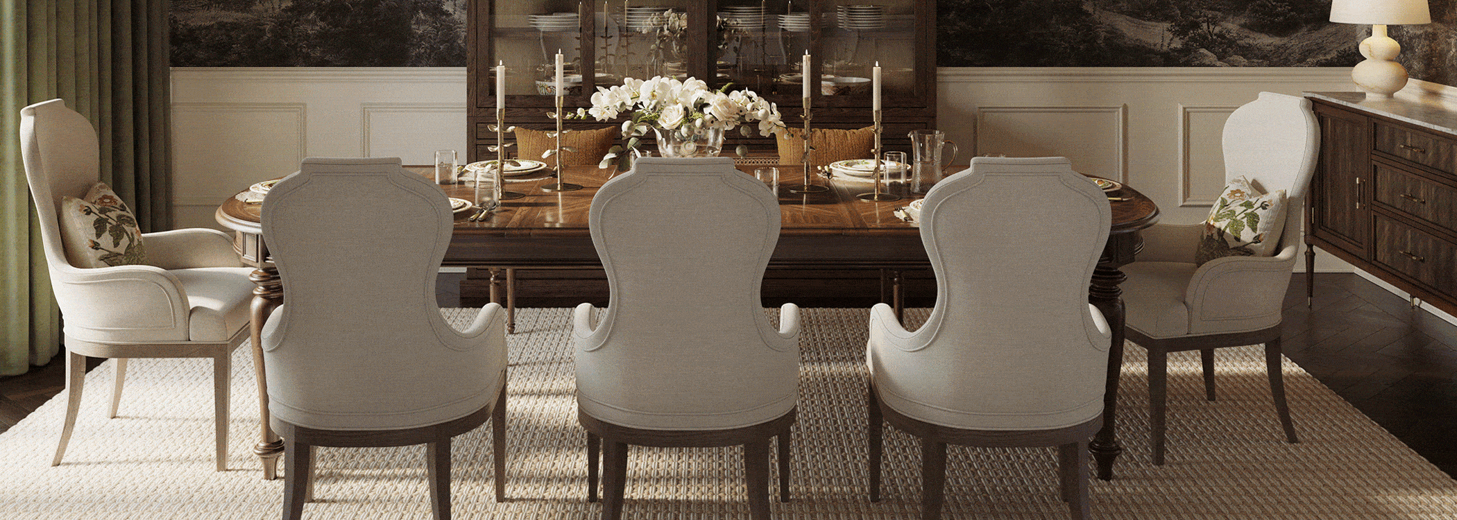 Rosewood Drawing & Dining Room Furniture LookBook