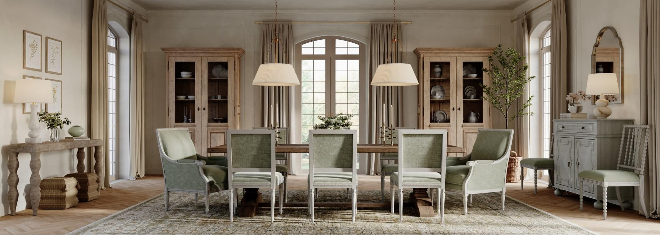 French Provencal Dining Room Tables & Chairs LookBook