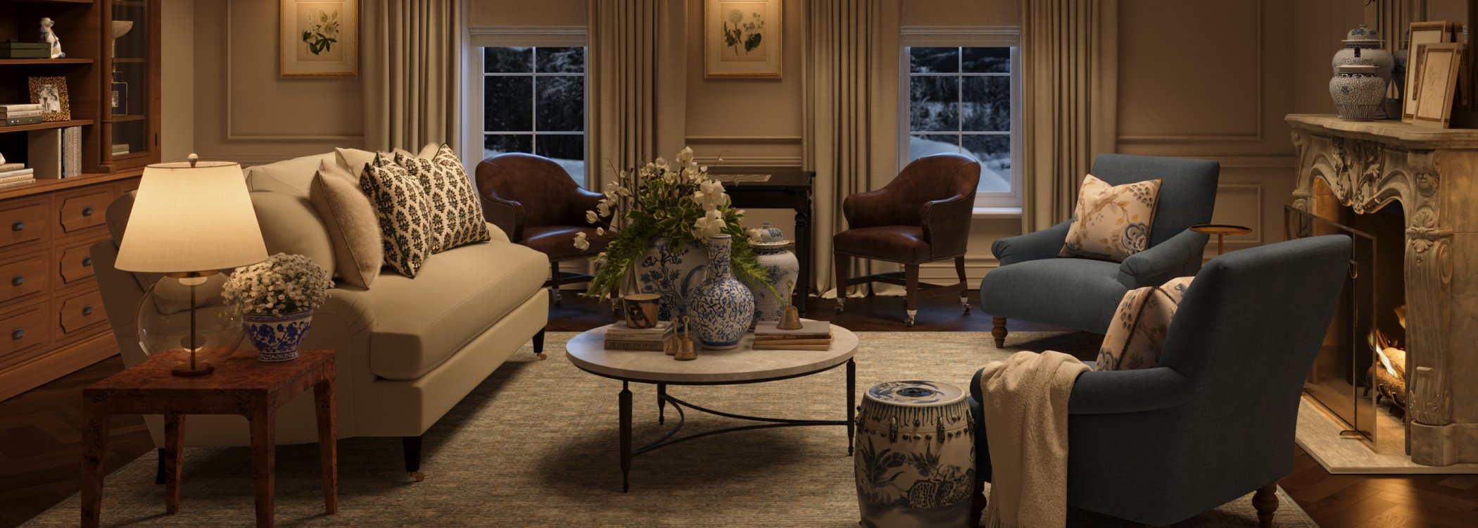 Cambridge Holiday Living Room Furniture LookBook